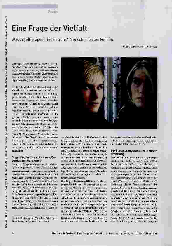 Vorschauseite 1: Eine Frage der Vielfalt