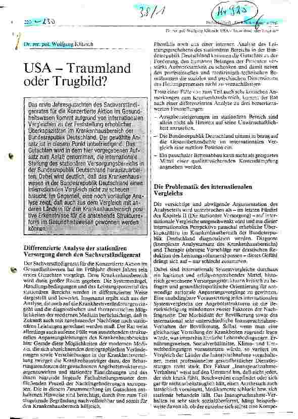 Vorschauseite 1: USA - Traumland oder Trugbild