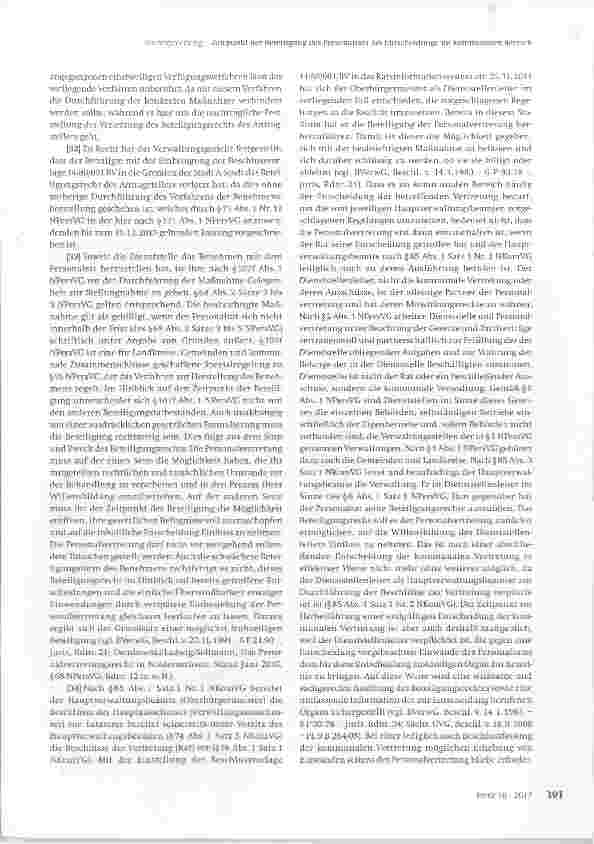 Vorschauseite 3: Zeitpunkt der Beteiligung des Personalrats bei Entscheidungen im kommunalen Bereich