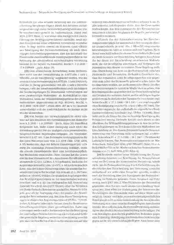 Vorschauseite 4: Zeitpunkt der Beteiligung des Personalrats bei Entscheidungen im kommunalen Bereich