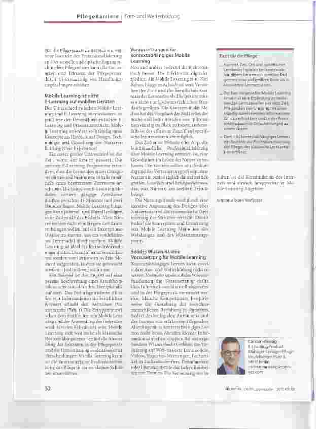 Vorschauseite 3: Kontextabhängiges Lernen Mobile Learning als Baustein der Professionalisierung