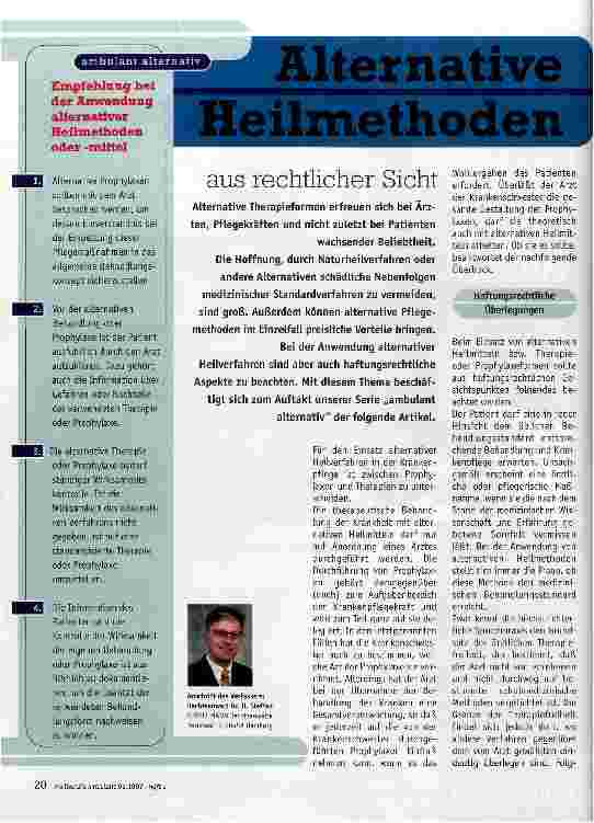 Vorschauseite 1: Alternative Heilmethoden aus rechtlicher Sicht
