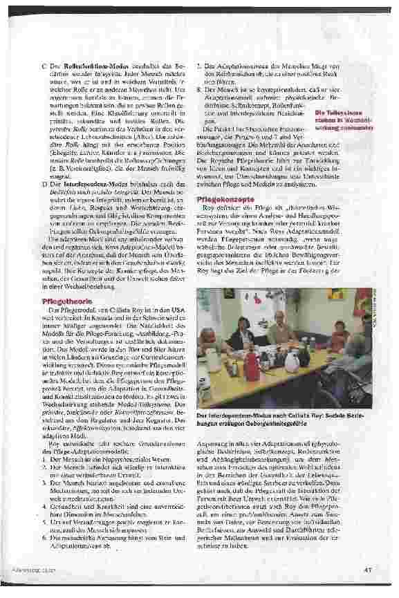Vorschauseite 3: Anpassung und Einwirkung