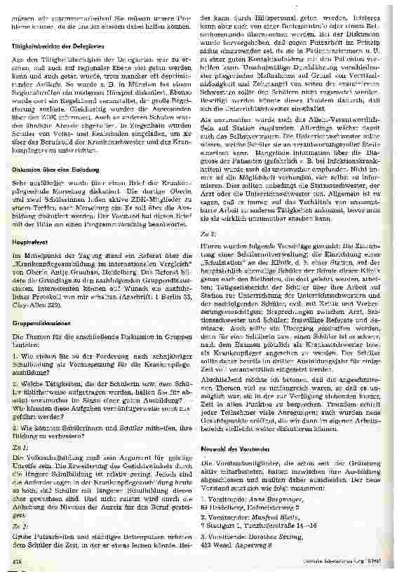 Vorschauseite 2: Bericht über das 2. Delegiertenund Mitgliedertreffen am 8. -9. April 1967 in Stuttgart - ZDK