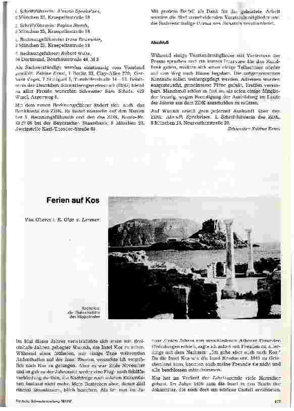 Vorschauseite 3: Bericht über das 2. Delegiertenund Mitgliedertreffen am 8. -9. April 1967 in Stuttgart - ZDK