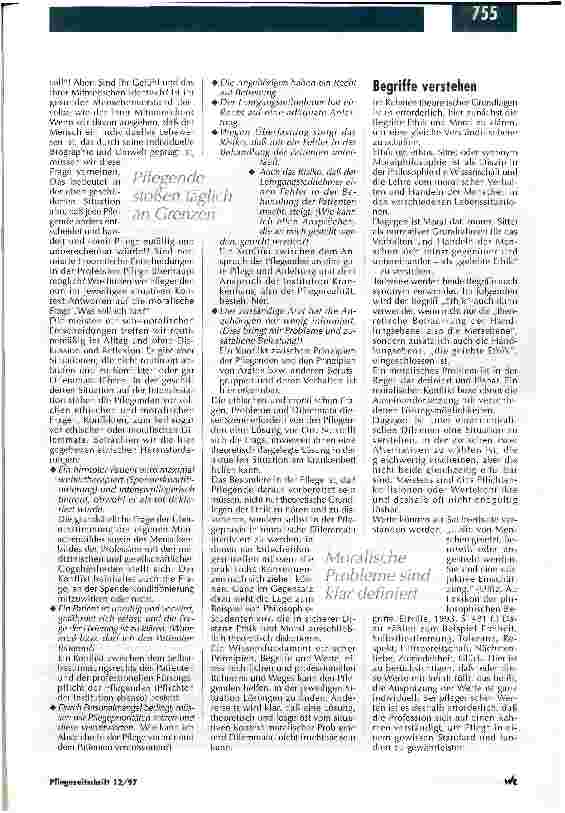 Vorschauseite 2: Sich ethischen Herausforderungen täglich stellen (müssen): Die Frage lautet: richtig oder falsch, gut oder schlecht