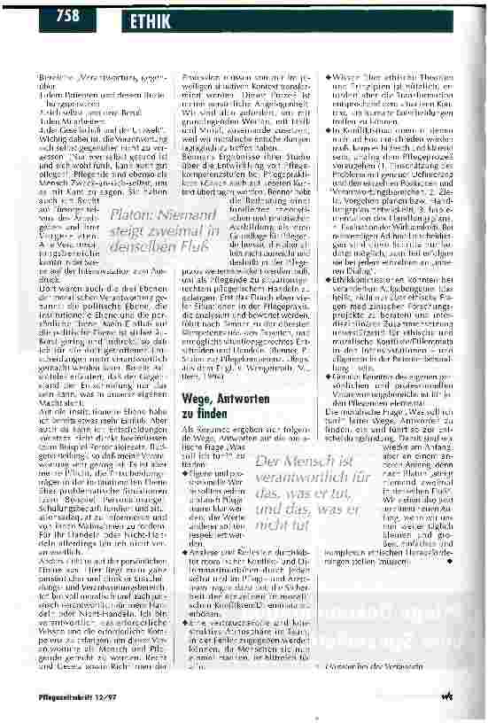 Vorschauseite 5: Sich ethischen Herausforderungen täglich stellen (müssen): Die Frage lautet: richtig oder falsch, gut oder schlecht