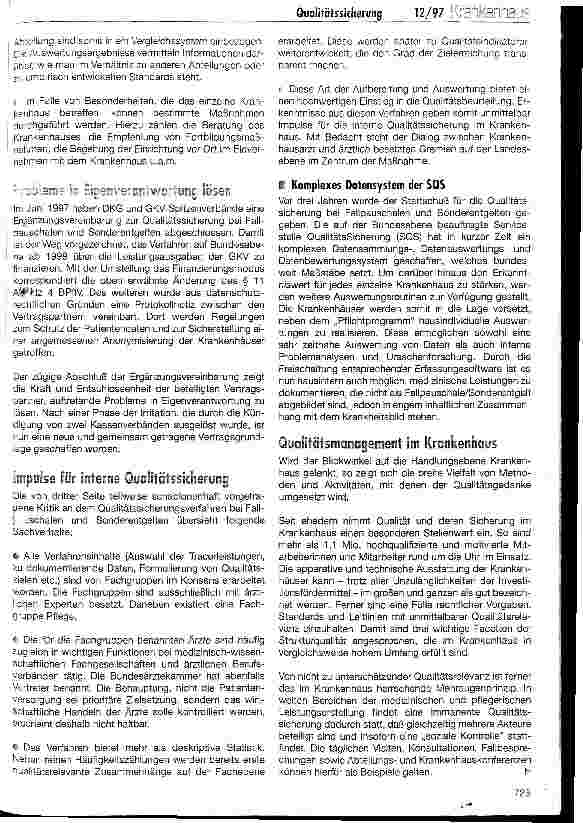 Vorschauseite 3: Qualitätssicherung in der stationären Versorgung Aktuelle Entwicklungen und Handlungsperspektiven aus Sicht der DKG