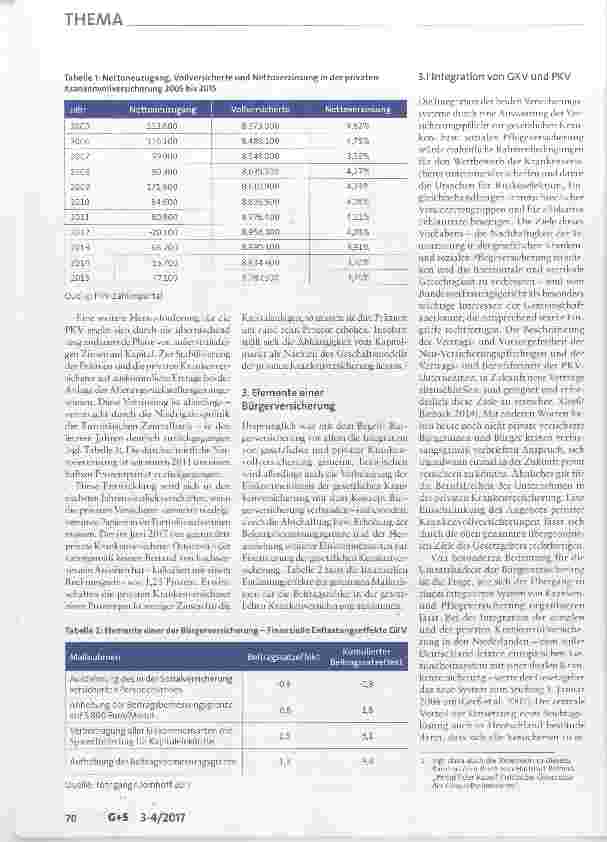 Vorschauseite 3: Die Einführung einer Bürgerversicherung