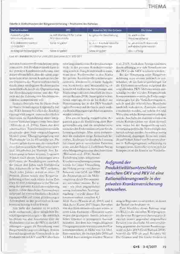 Vorschauseite 6: Die Einführung einer Bürgerversicherung
