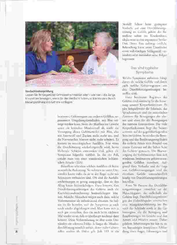 Vorschauseite 3: Schlaganfälle: So kündigen sie sich an