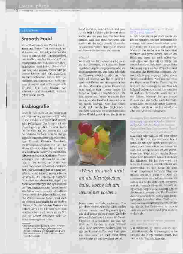 Vorschauseite 3: «Ich will aktivierende Verpflegung machen.»