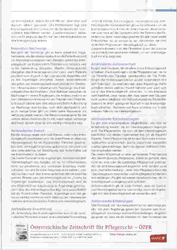 Vorschauseite 4: Eine gelebte Praxis: Das Intensivtagebuch in Österreich