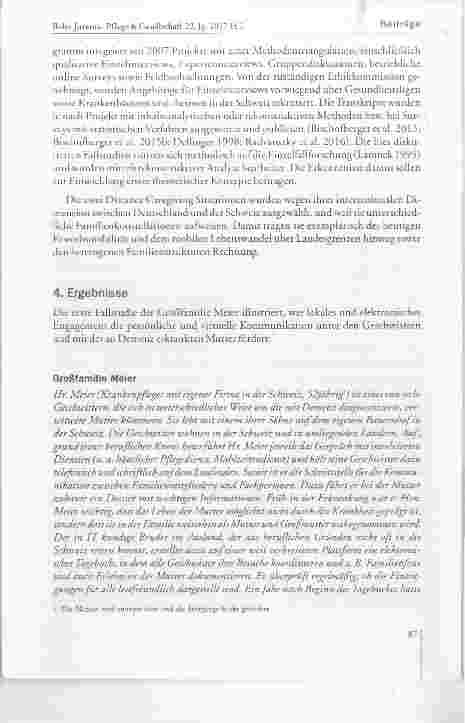 Vorschauseite 4: Pflegebedürftige Angehörige über Landesgrenzen hinweg unterstützen: Erkenntnisse aus zwei Fallstudien