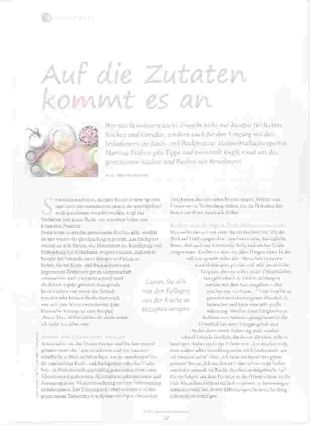 Vorschauseite 1: Auf die Zutaten kommt es an