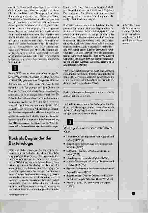 Vorschauseite 2: Trias deutschen Forschergeistes Teil 1 Robert Koch