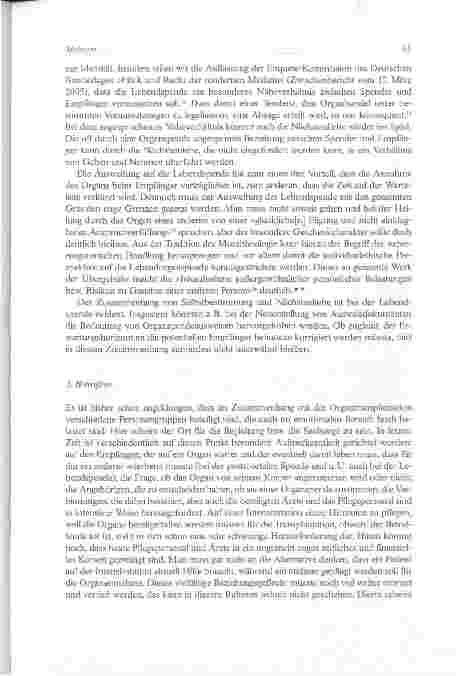 Vorschauseite 5: STICHWORT - Organspende - ein komplexes Geschehen