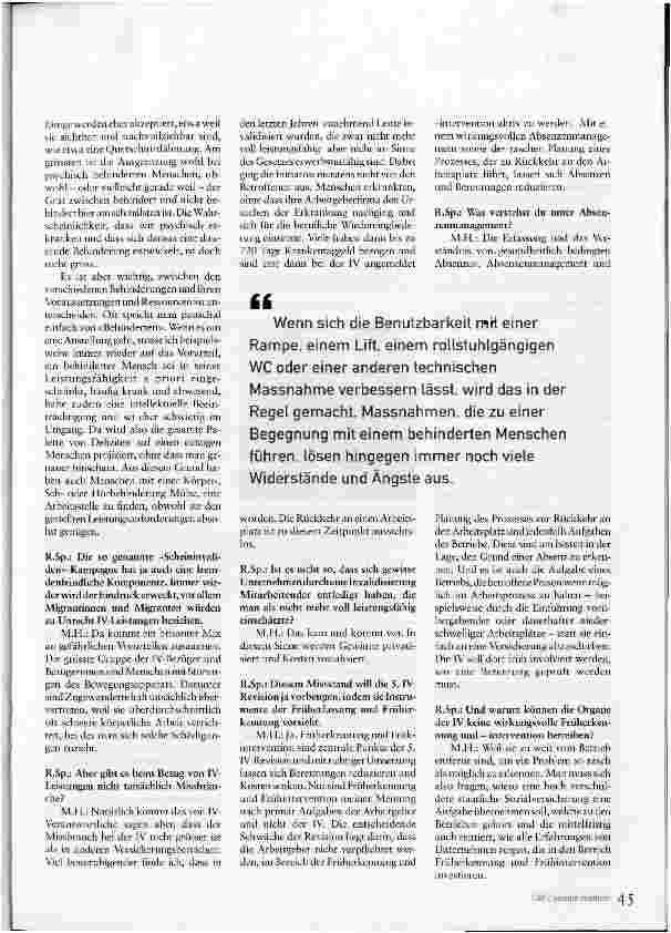 Vorschauseite 3: Behinderte Menschen im Gegenwind?Gespräch mit dem Integrationsbeauftragten Martin Haug