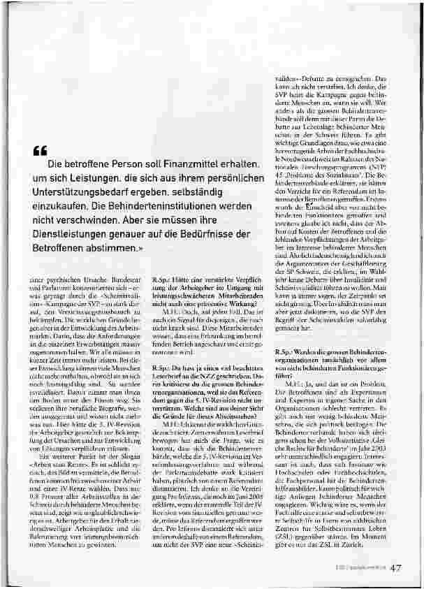 Vorschauseite 5: Behinderte Menschen im Gegenwind?Gespräch mit dem Integrationsbeauftragten Martin Haug