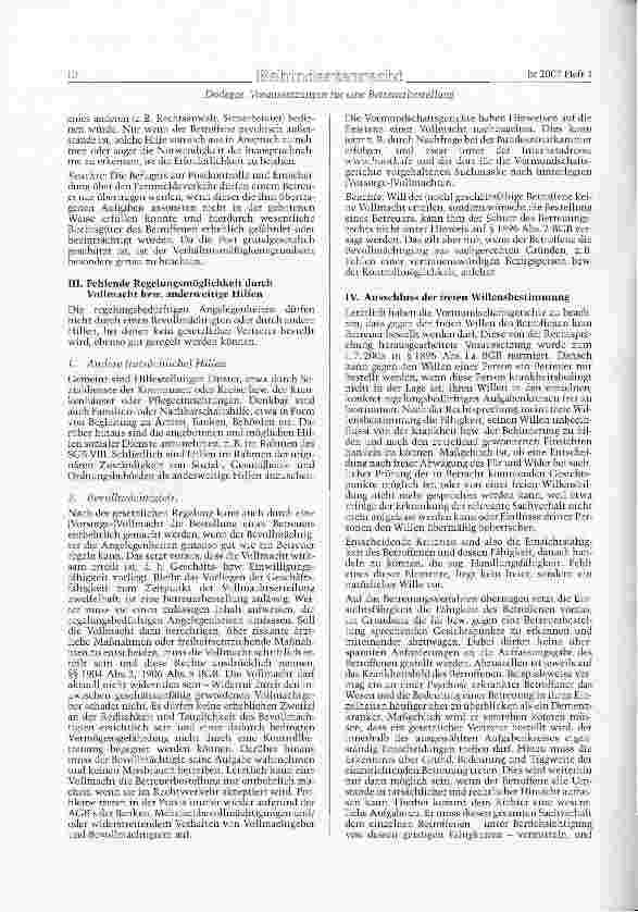 Vorschauseite 2: Voraussetzungen für eine Betreuerbestellung nach § 1896 BGB