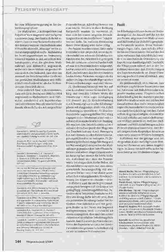 Vorschauseite 5: Dekubitusprophylaxe in deutschen KlinikenEine Analyse der Pflegepraxis bezogen auf die Empfehlungen des Expertenstandards