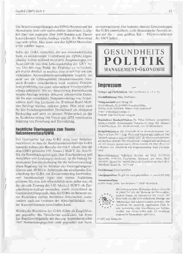 Vorschauseite 2: Verzicht auf medizinischen Fortschritt und Lebensqualität? Konsequenzen und politische Verantwortung