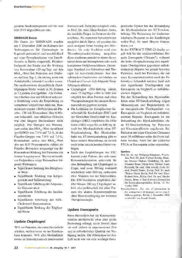 Vorschauseite 6: Krankenhaus und Krankenhausapotheke 2006 - ein Update