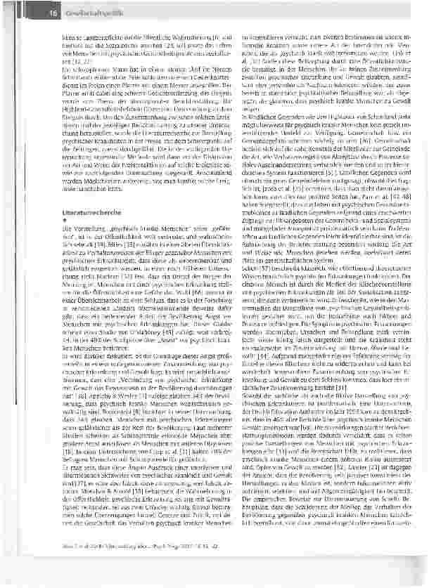 Vorschauseite 2: Zur Berichterstattung über den tätlichen Angriff eines psychisch kranken Menschen