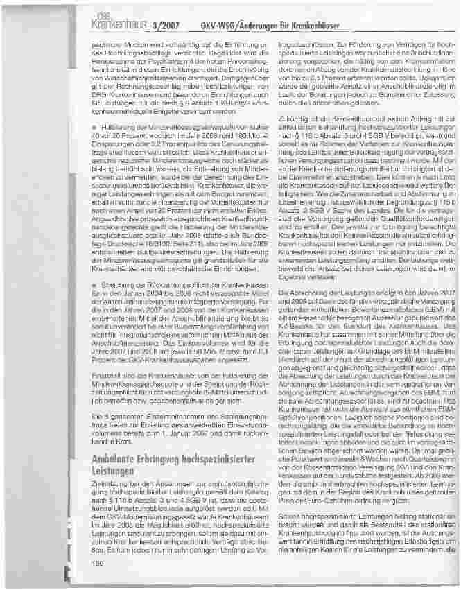 Vorschauseite 2: Was ändert sich für die Krankenhäuser mit dem GKY-Wettbewerbsstärkungsgesetz?