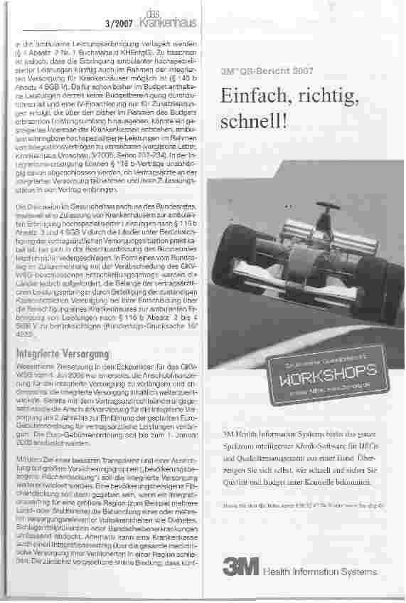 Vorschauseite 3: Was ändert sich für die Krankenhäuser mit dem GKY-Wettbewerbsstärkungsgesetz?