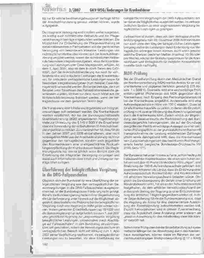 Vorschauseite 4: Was ändert sich für die Krankenhäuser mit dem GKY-Wettbewerbsstärkungsgesetz?