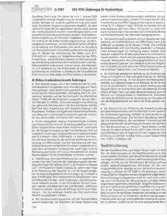 Vorschauseite 6: Was ändert sich für die Krankenhäuser mit dem GKY-Wettbewerbsstärkungsgesetz?