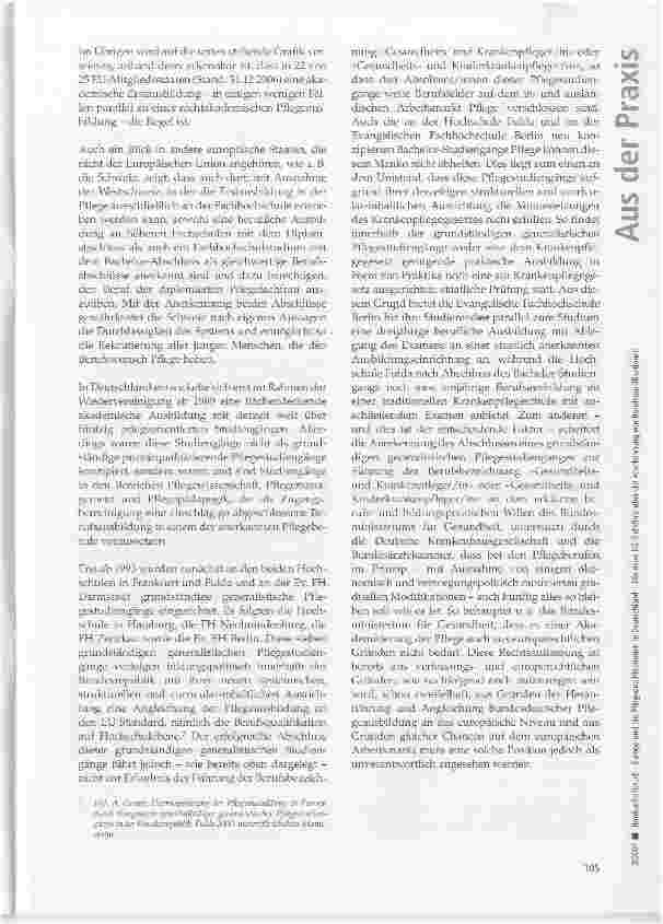 Vorschauseite 3: Europa und die Pflegequalifikationen in Deutschland - Die neue EG-Richtlinie über die Anerkennung von Berufsqualifikationen (2. Teil)