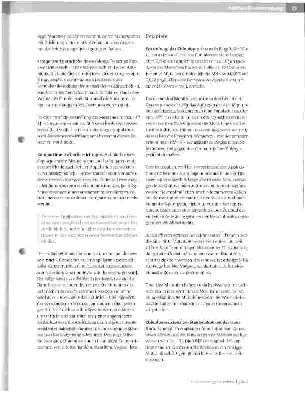 Vorschauseite 5: Antibiotikaanwendung und Resistenzentwicklung
