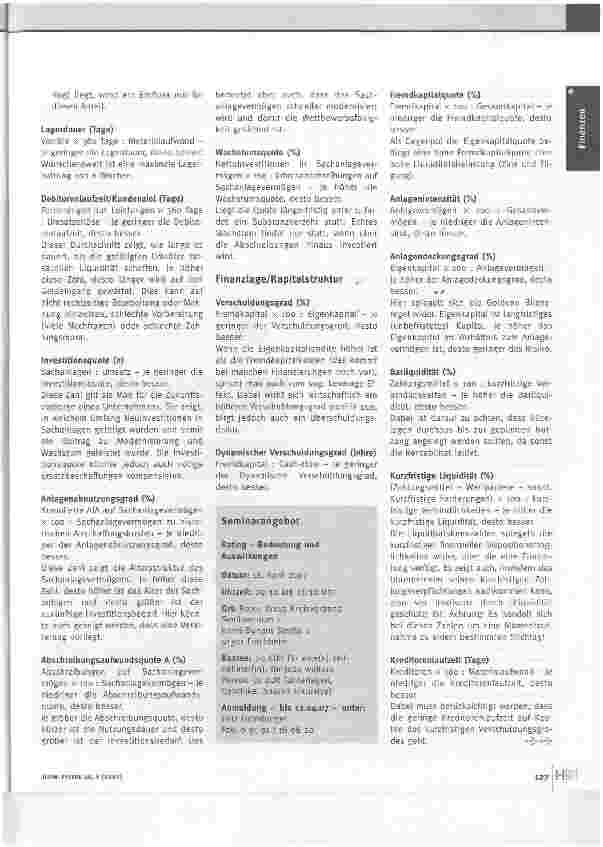 Vorschauseite 2: Rating (Teil II):Die quantitative Beurteilung
