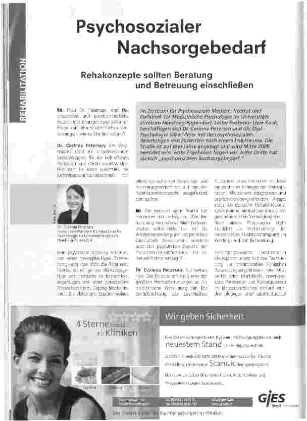 Vorschauseite 1: Psychosozialer Nachsorgebedarf