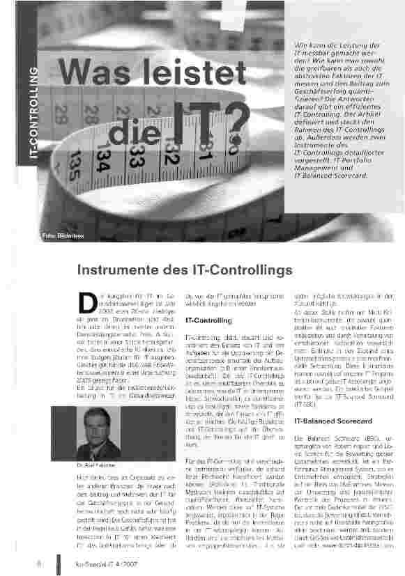 Vorschauseite 1: Instrumente des IT-Controllings