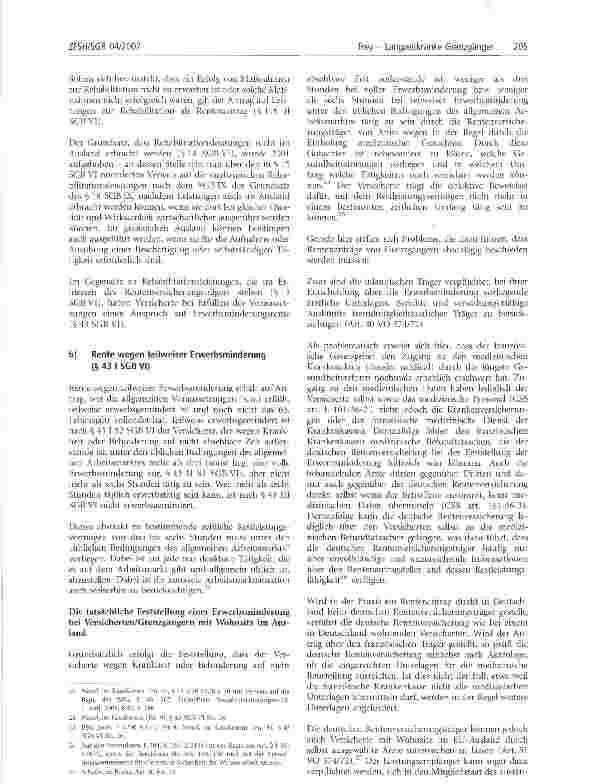 Vorschauseite 4: Langzeitkranke Grenzgänger