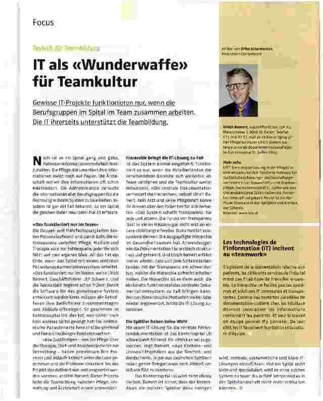 Vorschauseite 1: IT als Wunderwaffe für Teamkultur