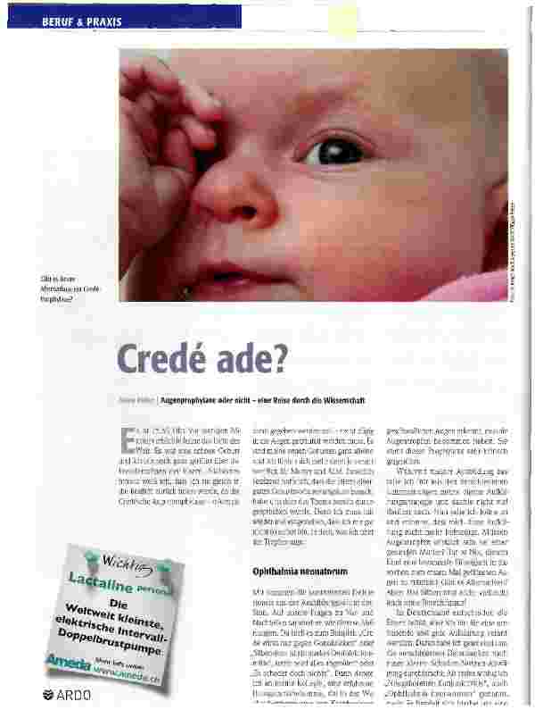 Vorschauseite 1: Crede ade?