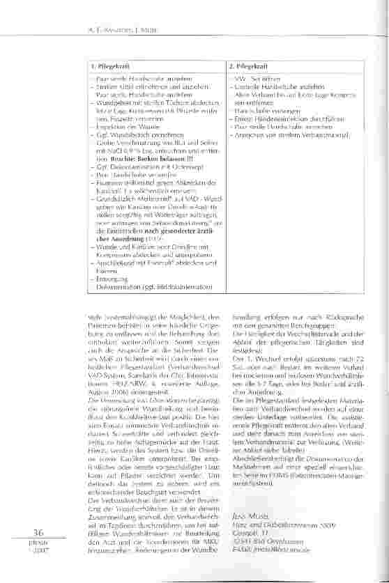 Vorschauseite 2: ANFORDERUNGEN AN DEN VERBANDWECHSEL NACH MKU-IMPLANTATION