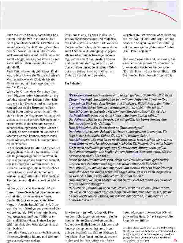 Vorschauseite 6: Professionelle Pflege und christliche Identität