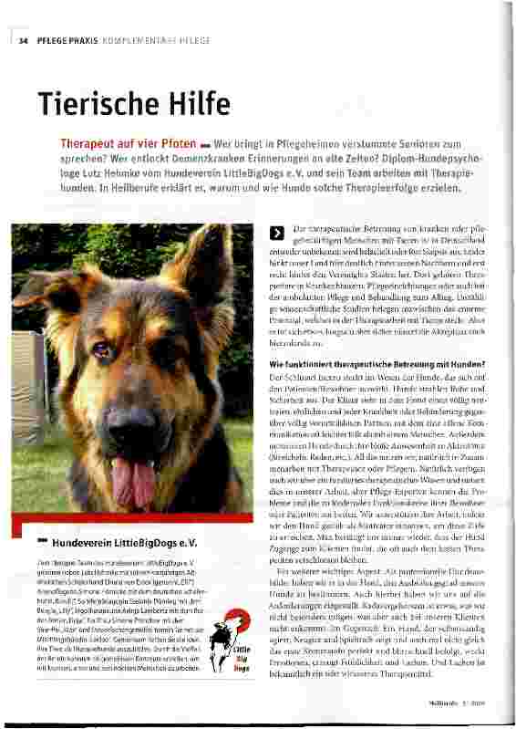 Vorschauseite 1: Tierische Hilfe
