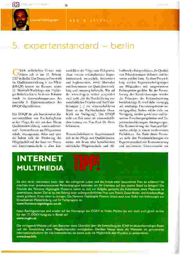 Vorschauseite 1: 5. Expertenstandard - Berlin