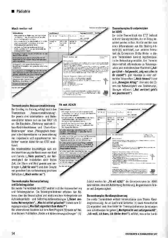 Vorschauseite 4: Das Ergotherapeutische Elterntraining - ETET