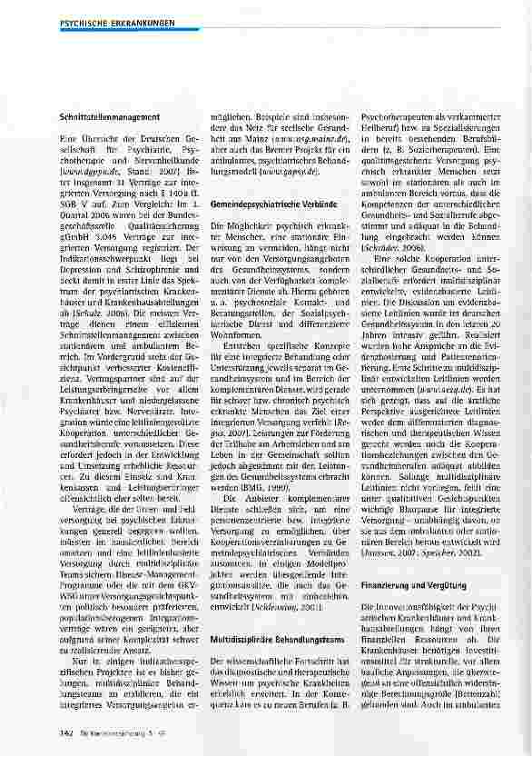 Vorschauseite 3: Integrierte Versorgung für psychisch erkrankte Menschen