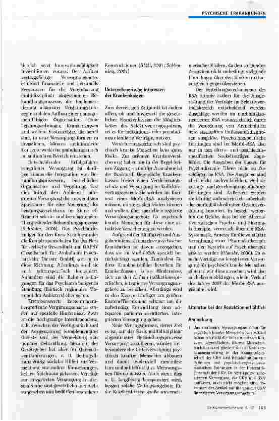 Vorschauseite 4: Integrierte Versorgung für psychisch erkrankte Menschen