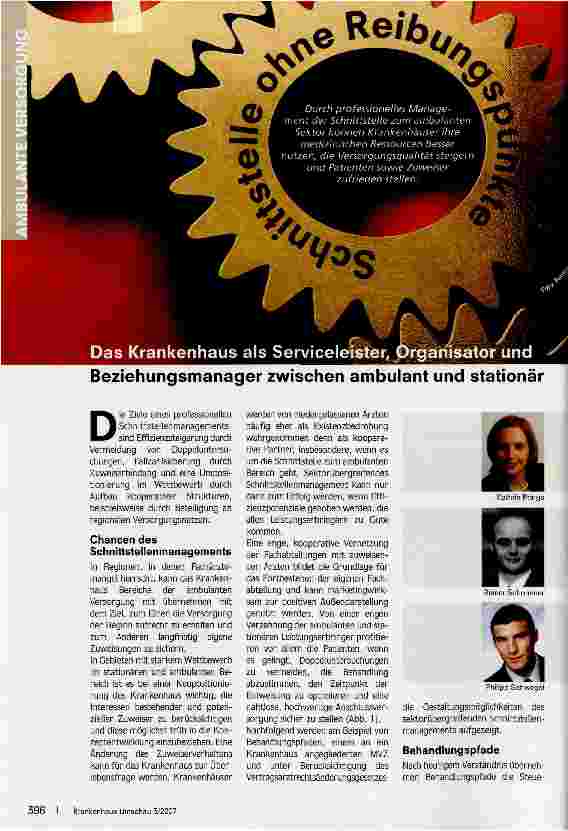 Vorschauseite 1: Schnittstelle ohne Reibungspunkte