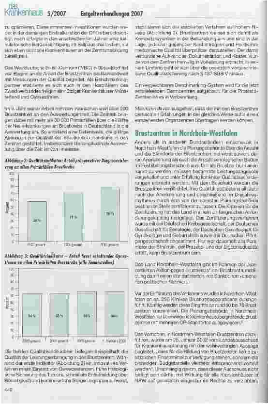 Vorschauseite 2: Entgeltverhandlungen 2007 - folgt das Geld der Qualität?