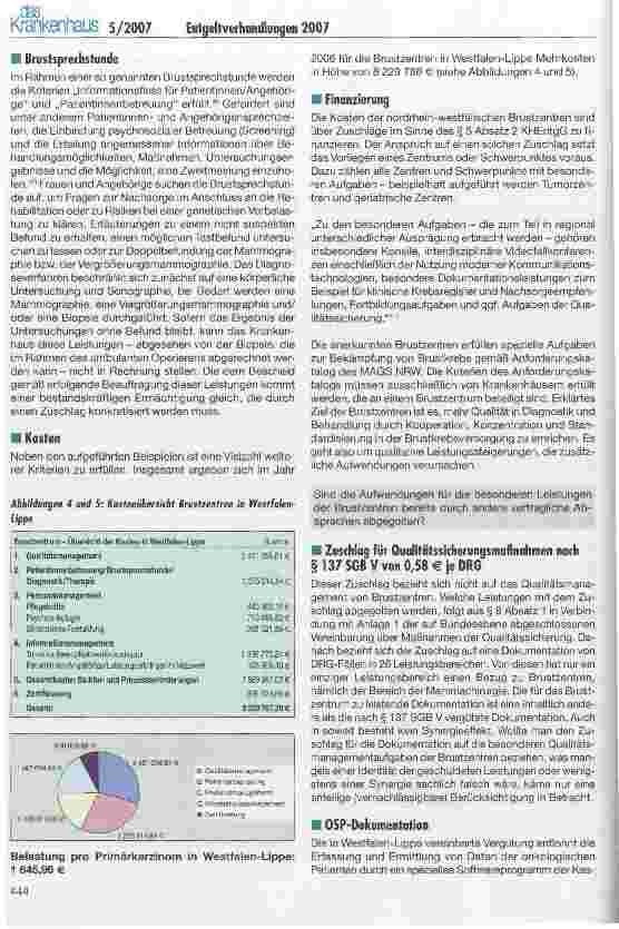 Vorschauseite 4: Entgeltverhandlungen 2007 - folgt das Geld der Qualität?